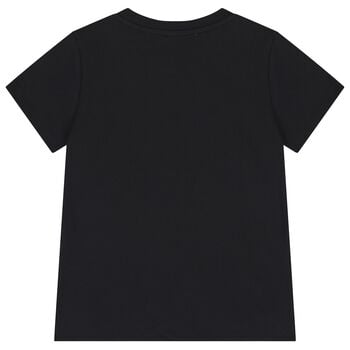 Black Teddy Bear Logo T-Shirt