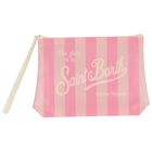 Girls White & Pink Palm Tree Swimsuit, 1, hi-res