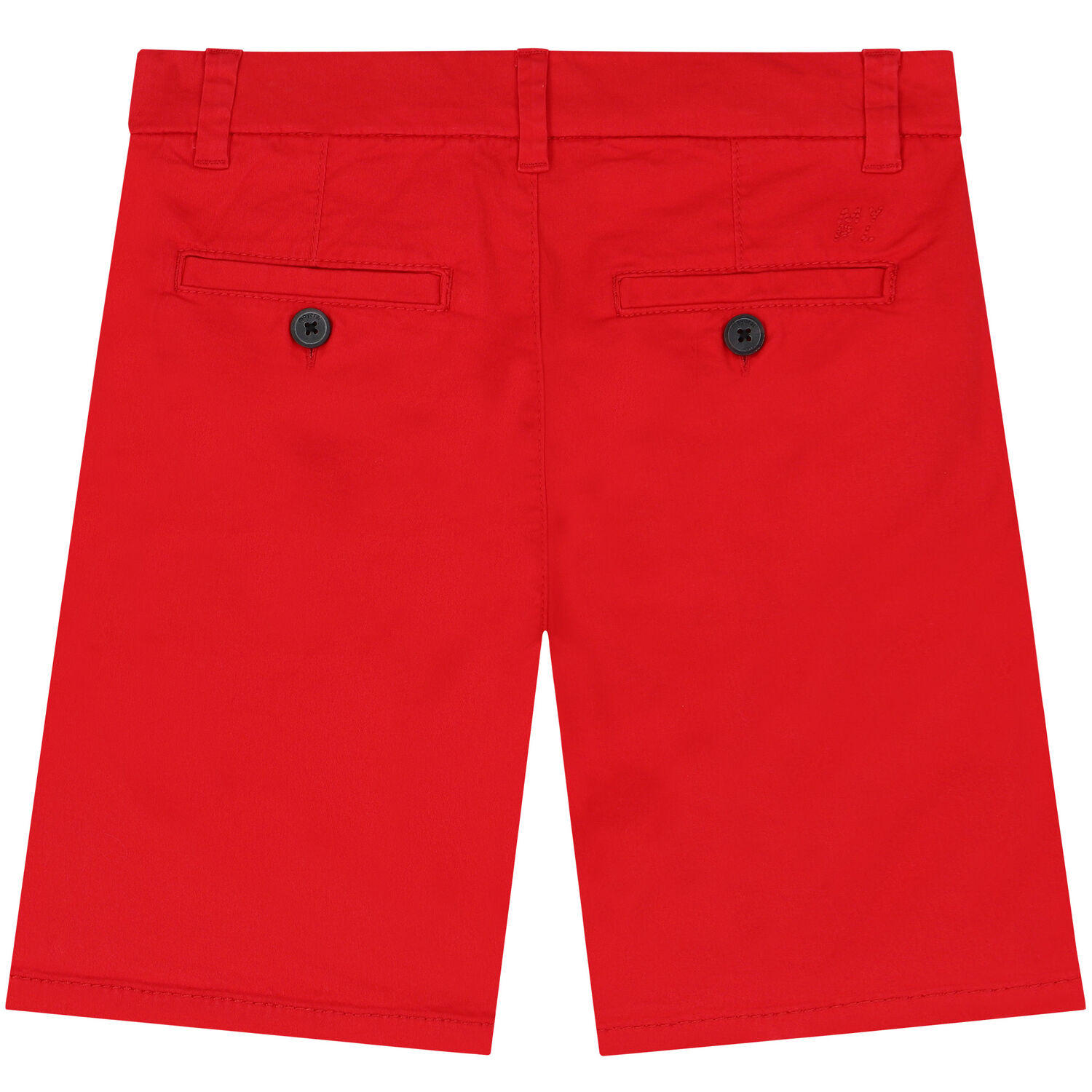 Boys Red Cotton Twill Shorts, 1, hi-res image number null