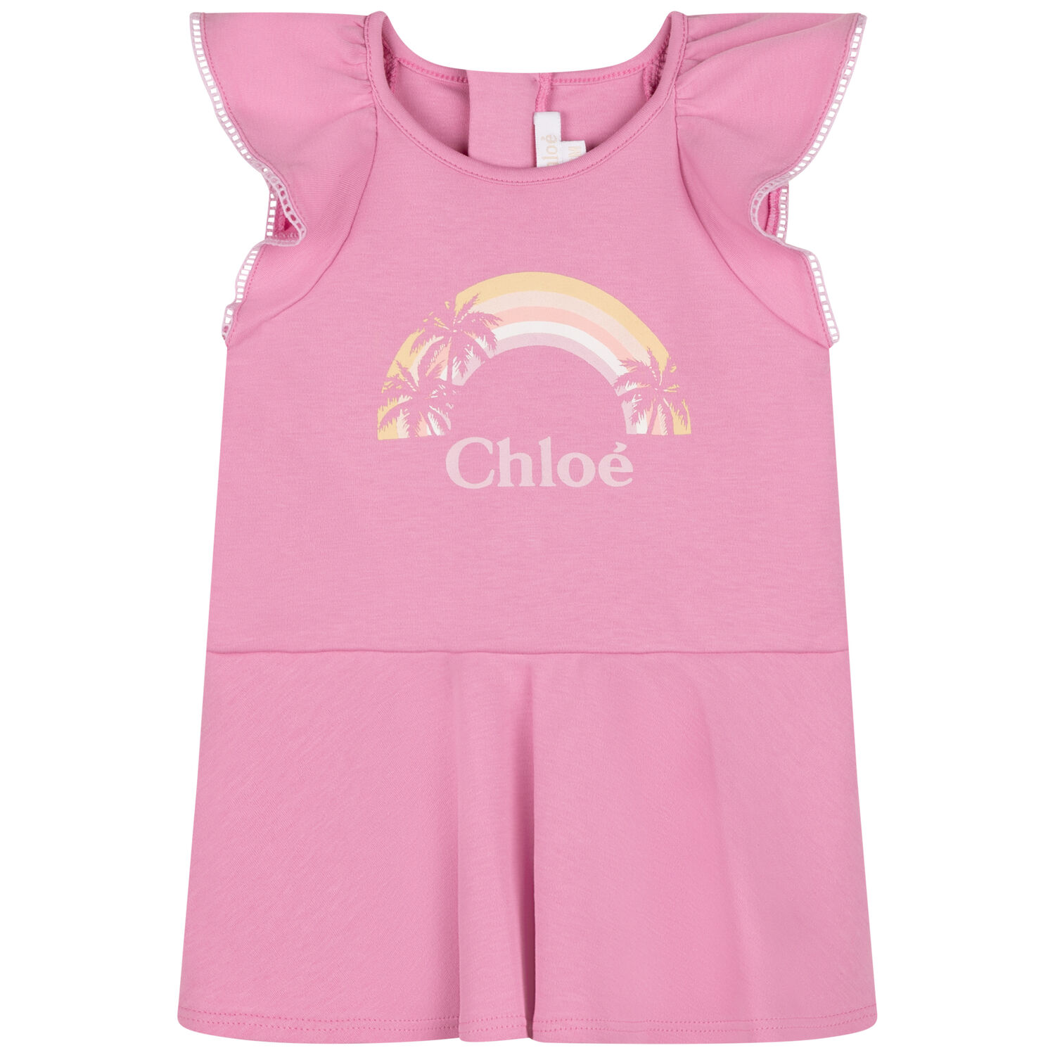 Younger Girls Pink Logo Dress, 1, hi-res image number null