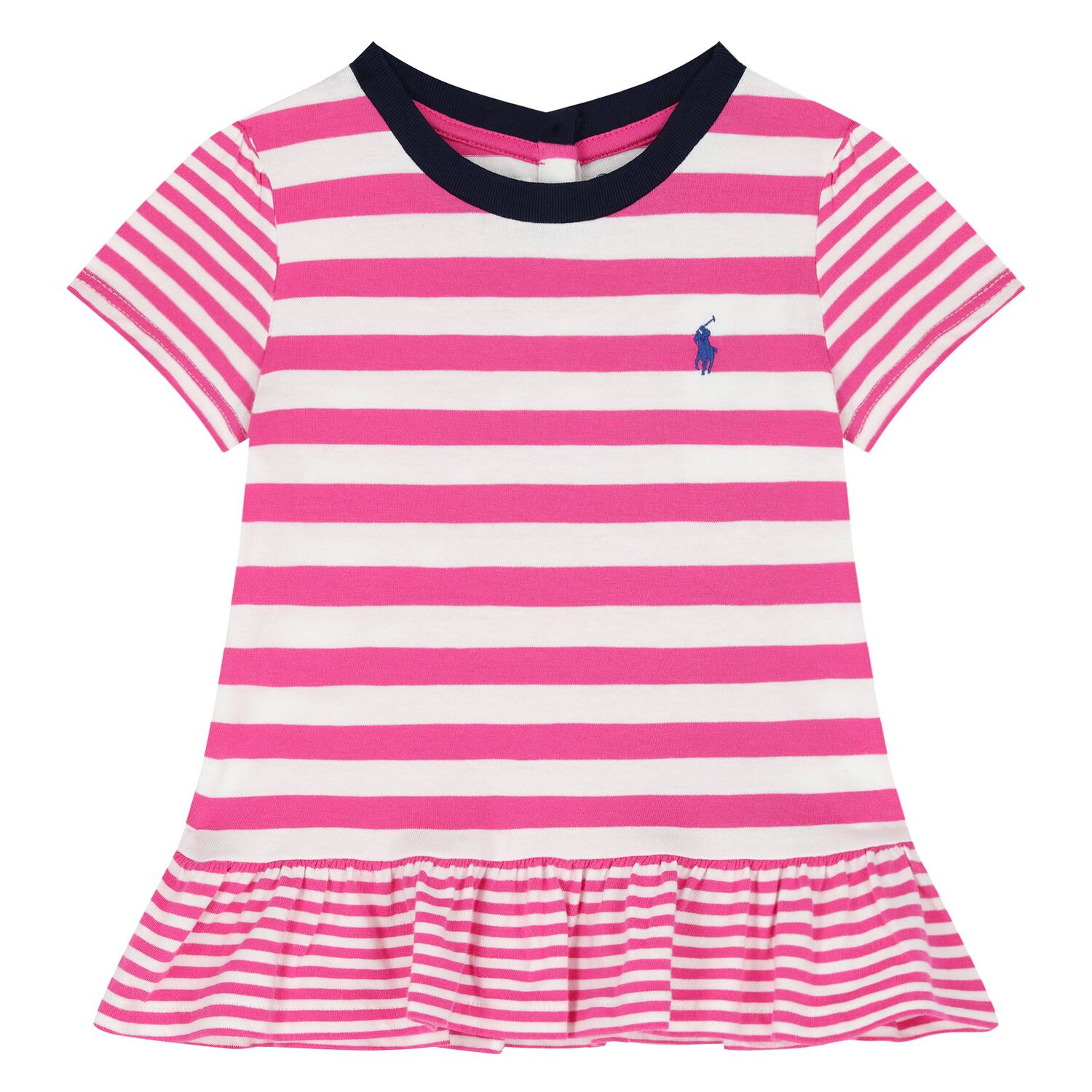 Baby Girls Pink & Navy Blue Leggings Set, 1, hi-res