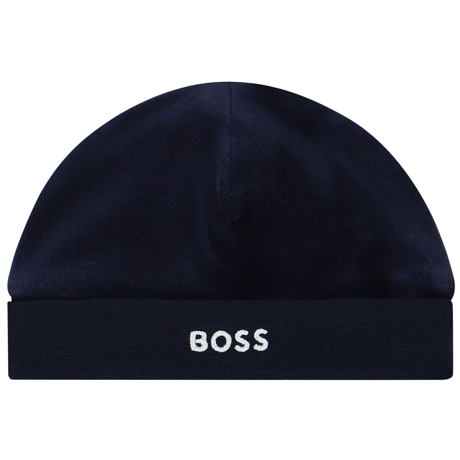 Baby Boys Navy Blue Logo Hat, 1, hi-res
