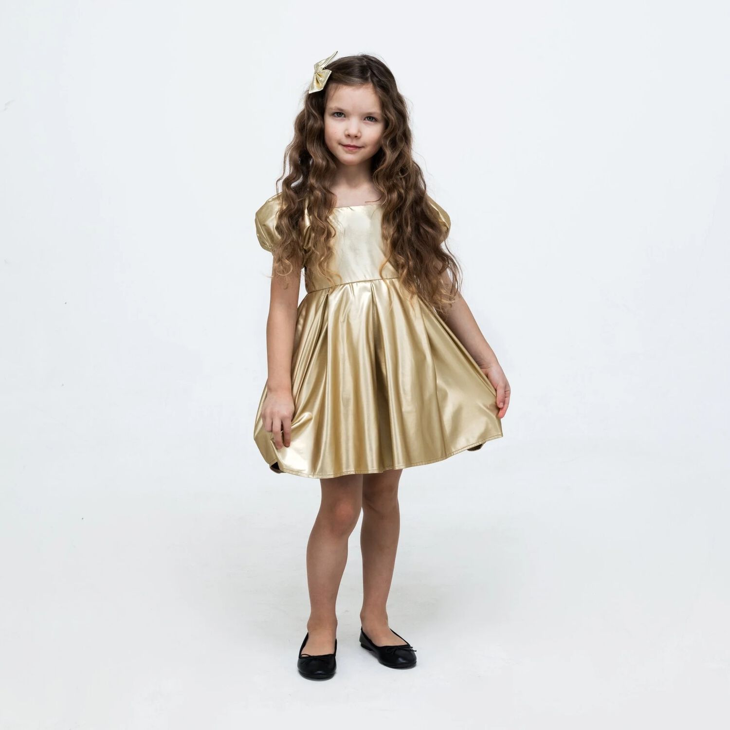 Girls Gold Dress, 2, hi-res image number null