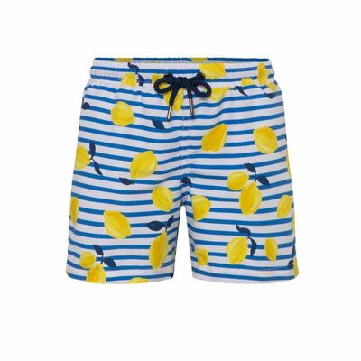 Boys Blue Sicilian Lemon Swim Short