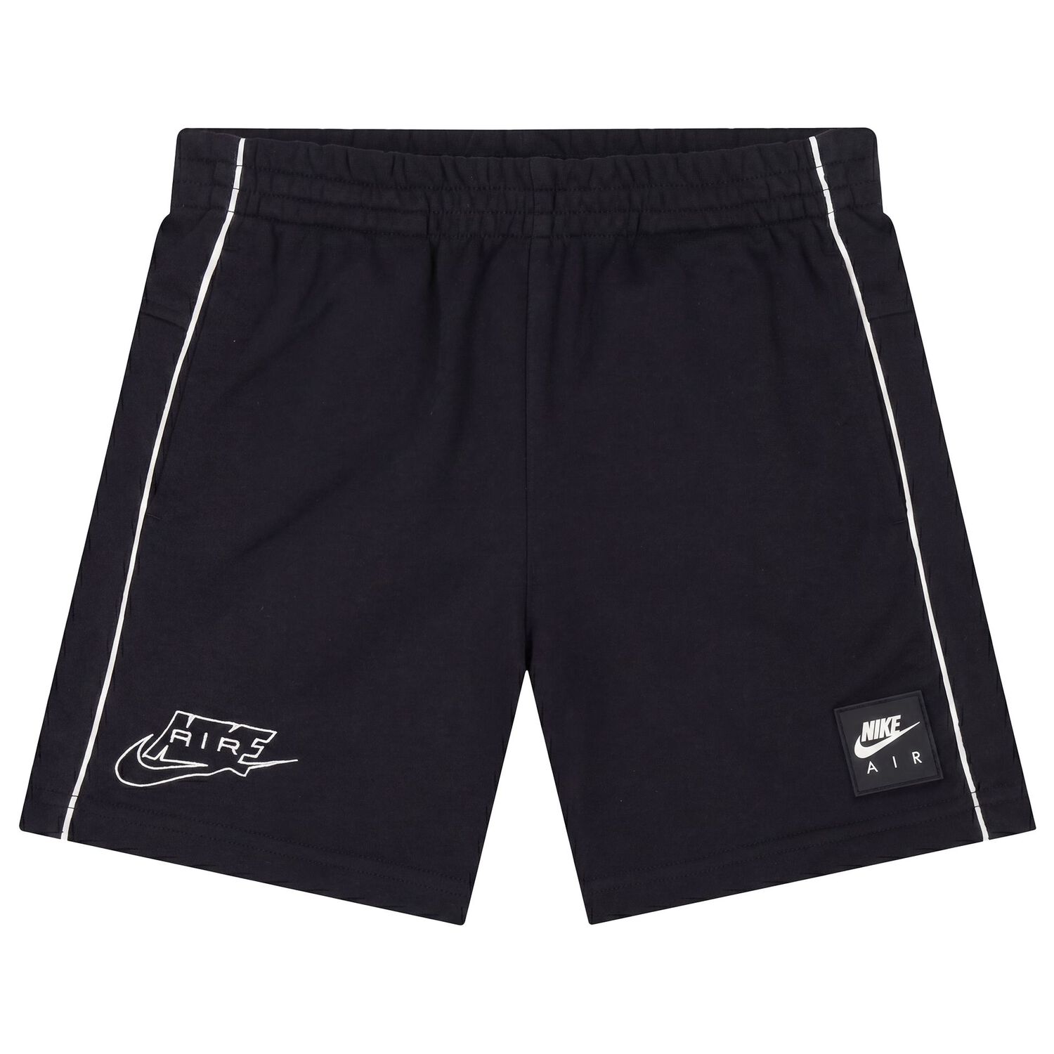 Boys White & Black Logo Shorts Set, 1, hi-res