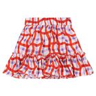 تنورة بنات باللون الاحمر والأرجوانية , 1, hi-res