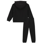 Boys Black Logo Tracksuit, 1, hi-res