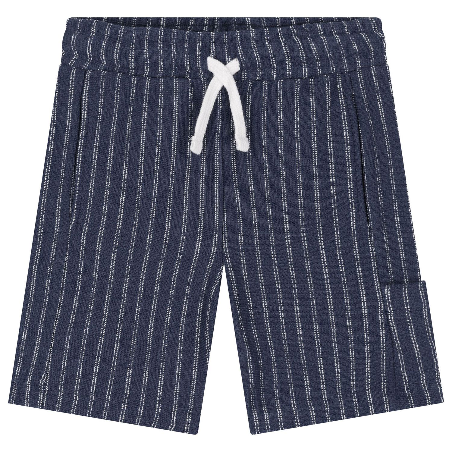 Boys White & Blue Shorts Set, 1, hi-res