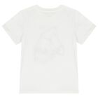 Girls Ivory Horse T-Shirt, 1, hi-res