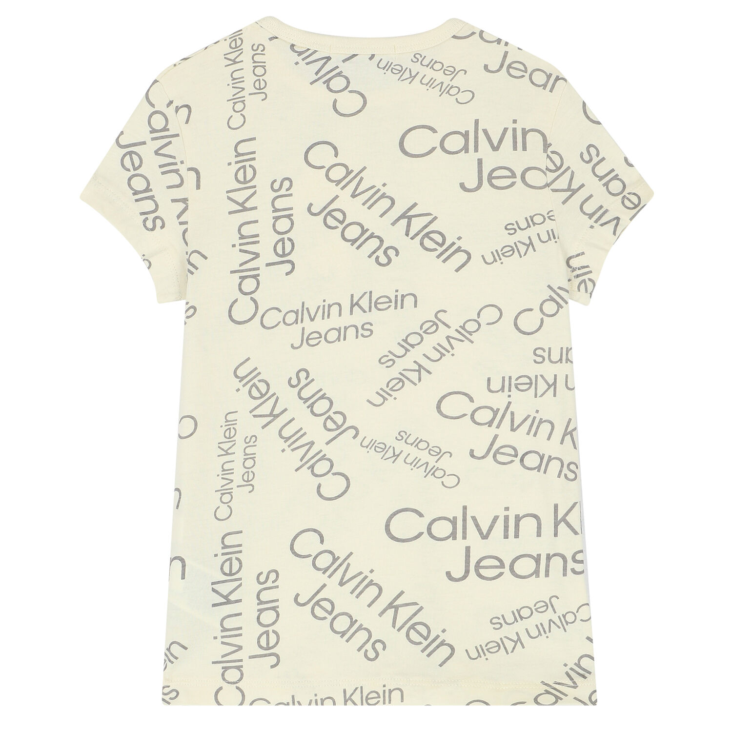 Girls Beige Logo T-Shirt, 2, hi-res image number null