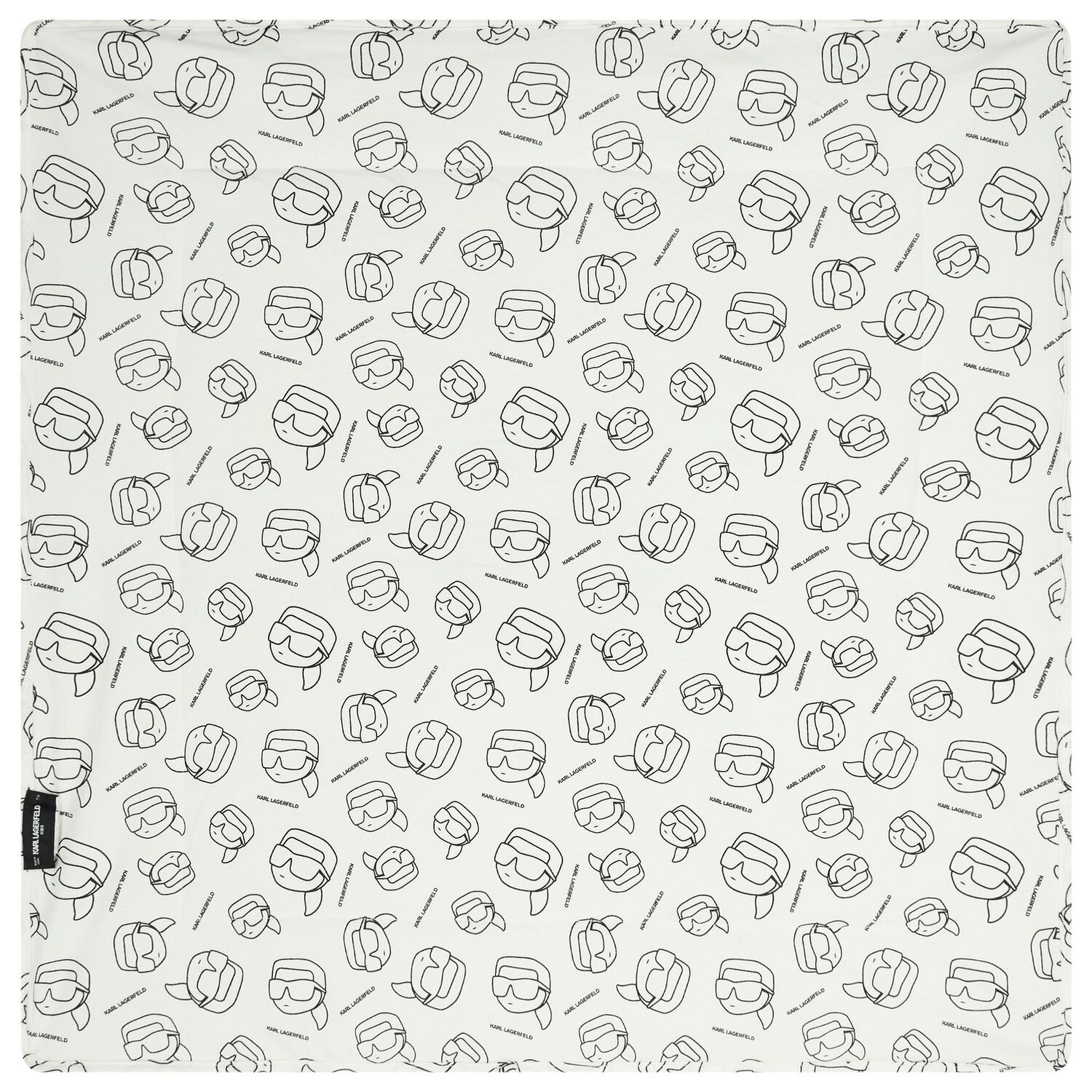 Baby Boys White Ikonik Logo Blanket, 1, hi-res