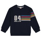 Boys Navy Blue & Grey Tracksuit, 1, hi-res