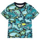 Boys Multi-Coloured Whale T-Shirt, 1, hi-res