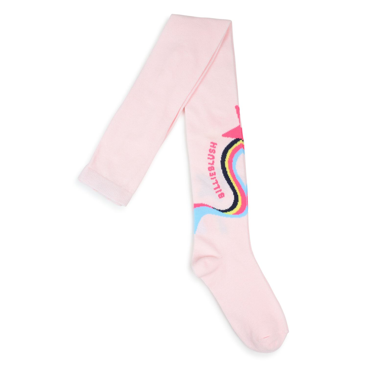Girls Pink Star Tights, 1, hi-res