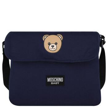 Navy Blue Teddy Bear Baby Changing Bag