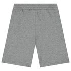 Boys Grey Logo Shorts, 1, hi-res