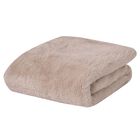 Beige Faux Fur & Pom-Pom Baby Blanket, 1, hi-res