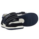 Baby Boys Navy Blue Logo Trainers, 1, hi-res