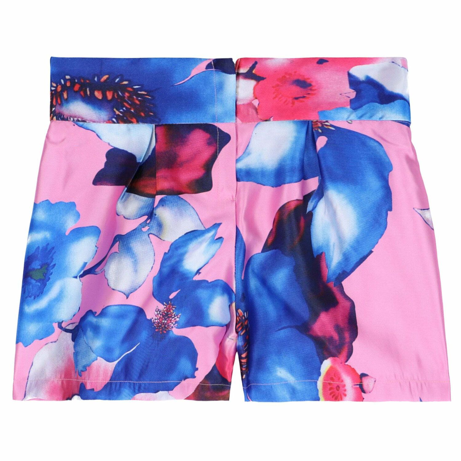 Girls Pink Printed Shorts, 1, hi-res image number null