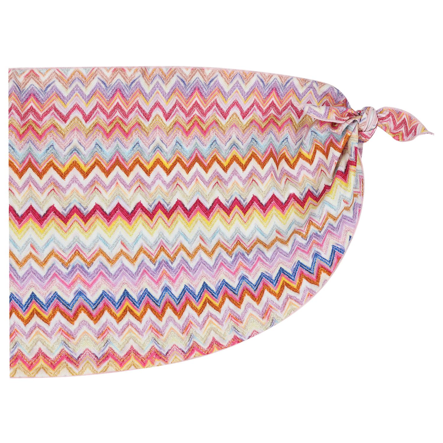 Girls Multi-Coloured Zigzag Beach Skirt, 2, hi-res