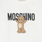 Younger White Teddy Bear Logo Sweatshirt, 1, hi-res