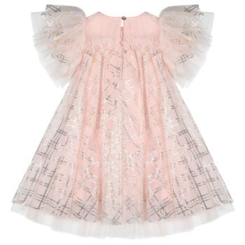 Girls Pink Ruffle Tulle Marlowe Dress