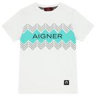 Boys White Logo T-Shirt, 2, hi-res