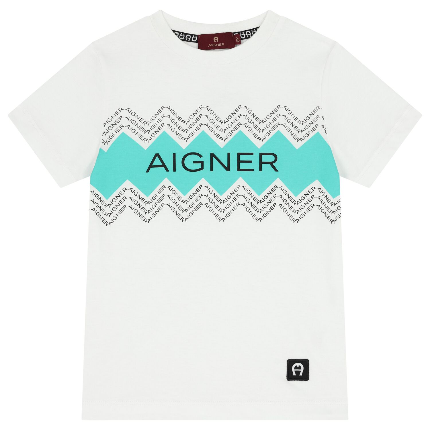 Boys White Logo T-Shirt, 2, hi-res image number null