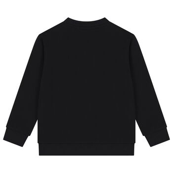 Boys Black Logo Sweatshirt