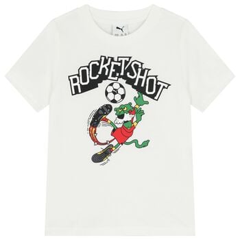 Boys White Logo T-Shirt
