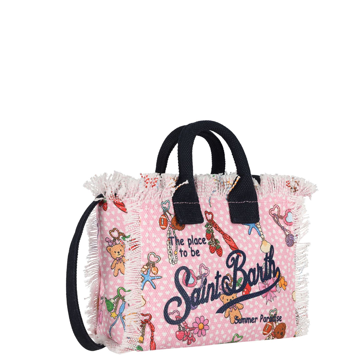 Girls Pink Vanity Charms Mini Handbag ( 22cm ), 1, hi-res