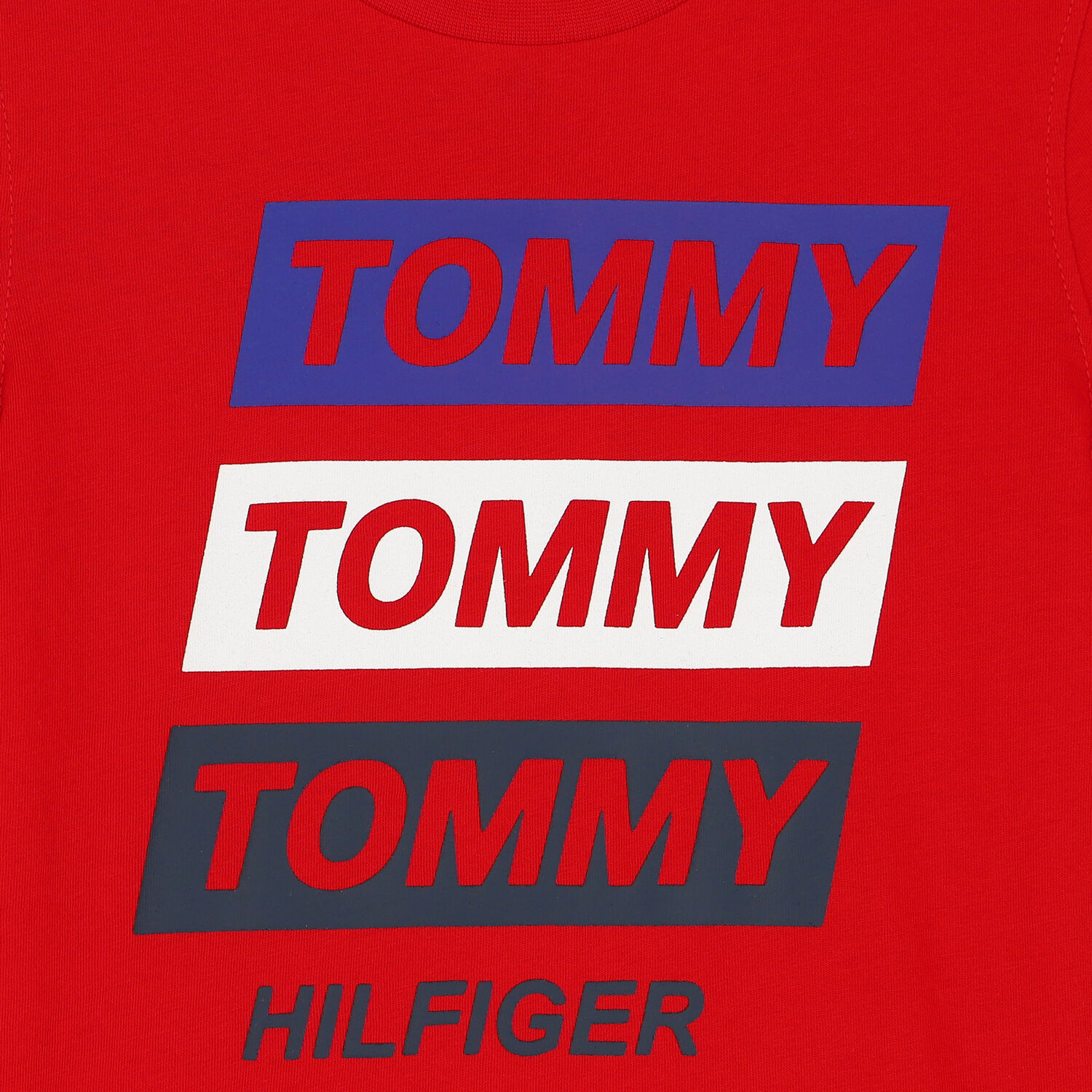 تيشيرت بالشعار باللون الأحمر للأولاد, 1, hi-res