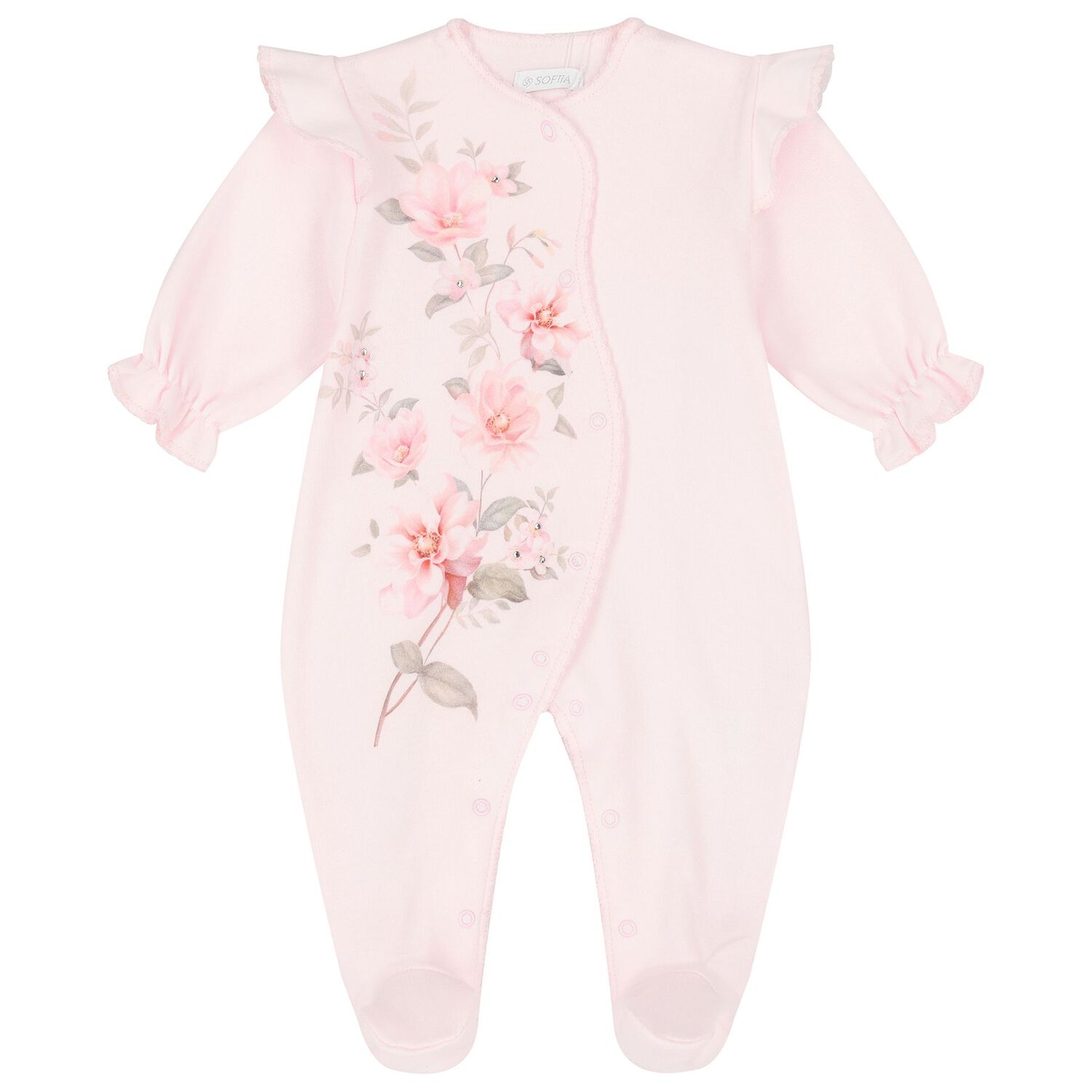 Baby Girls Pink Floral Babygrow Gift Set, 1, hi-res image number null