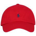 Boys Red Logo Cap, 1, hi-res