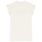 طقم فستان بنات بشعار القلب باللون العاجى, 1, hi-res