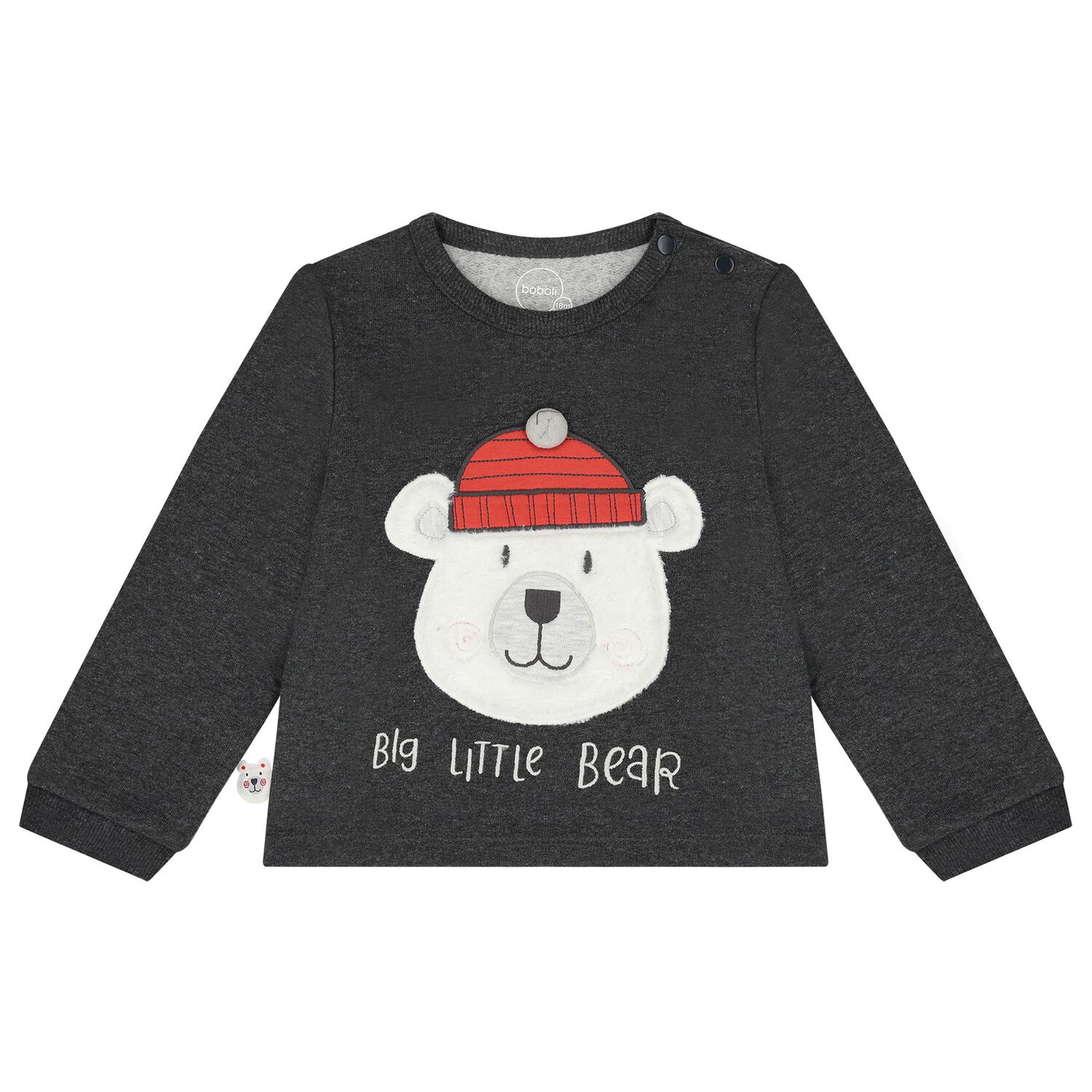 Younger Boys Grey Bear Tracksuit, 1, hi-res