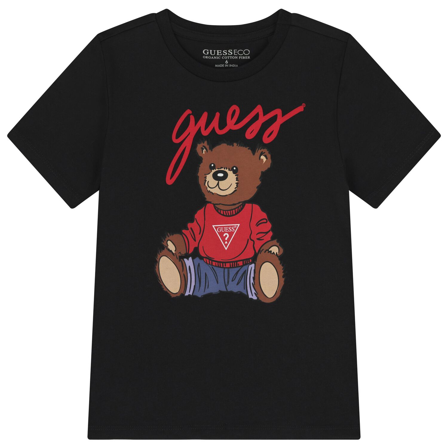 Black Teddy Bear Logo T-Shirt , 2, hi-res