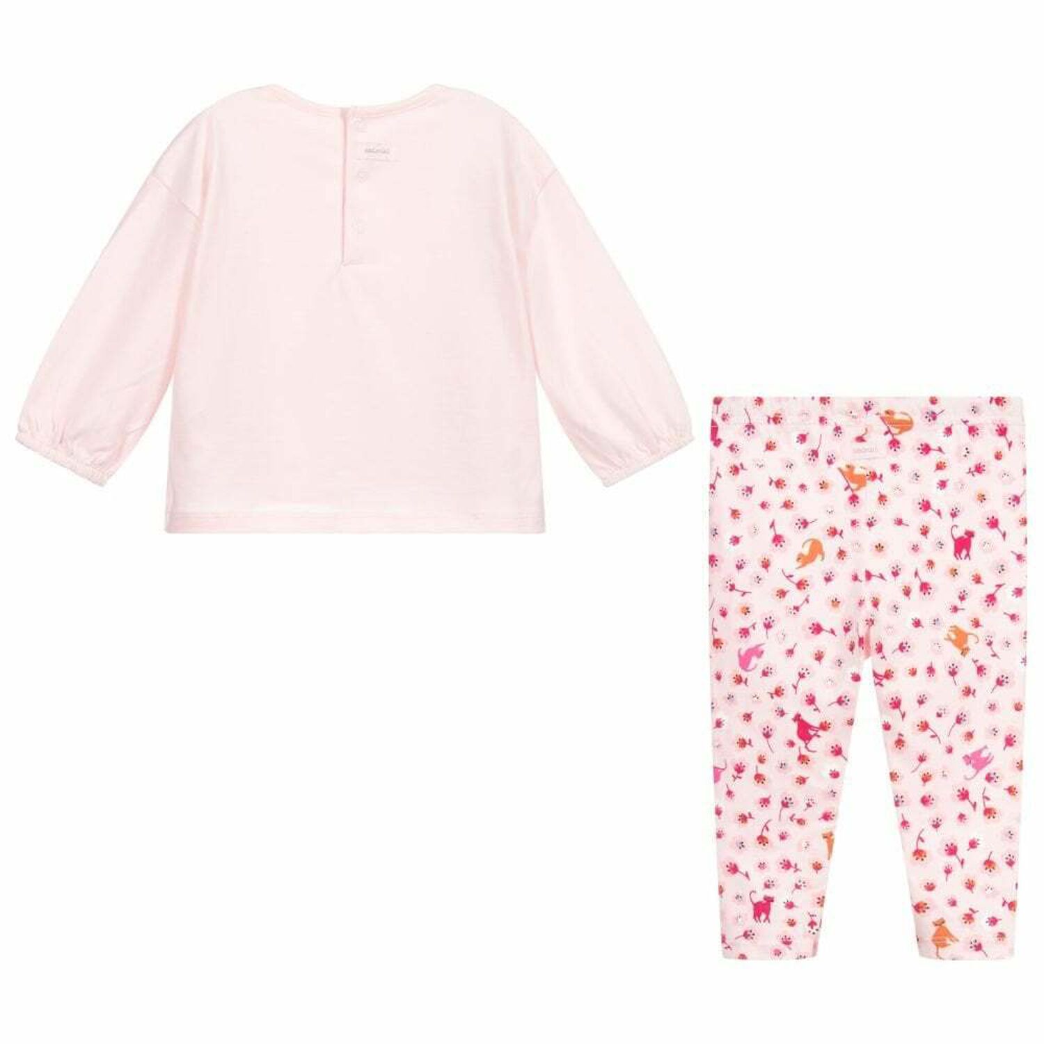 Baby Girls Pink Leggings Set, 1, hi-res