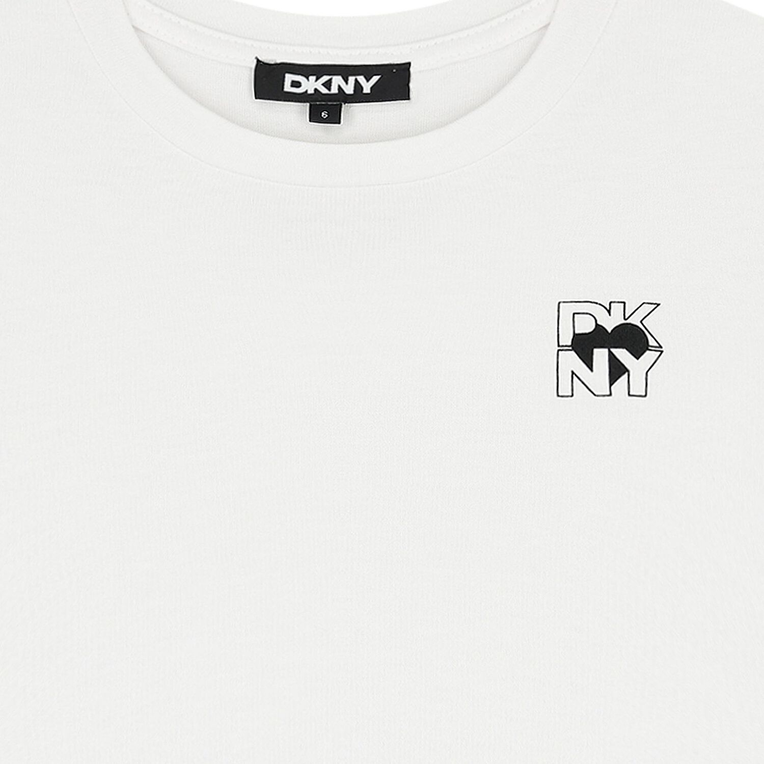 Girls White Logo Heart T-Shirt, 1, hi-res