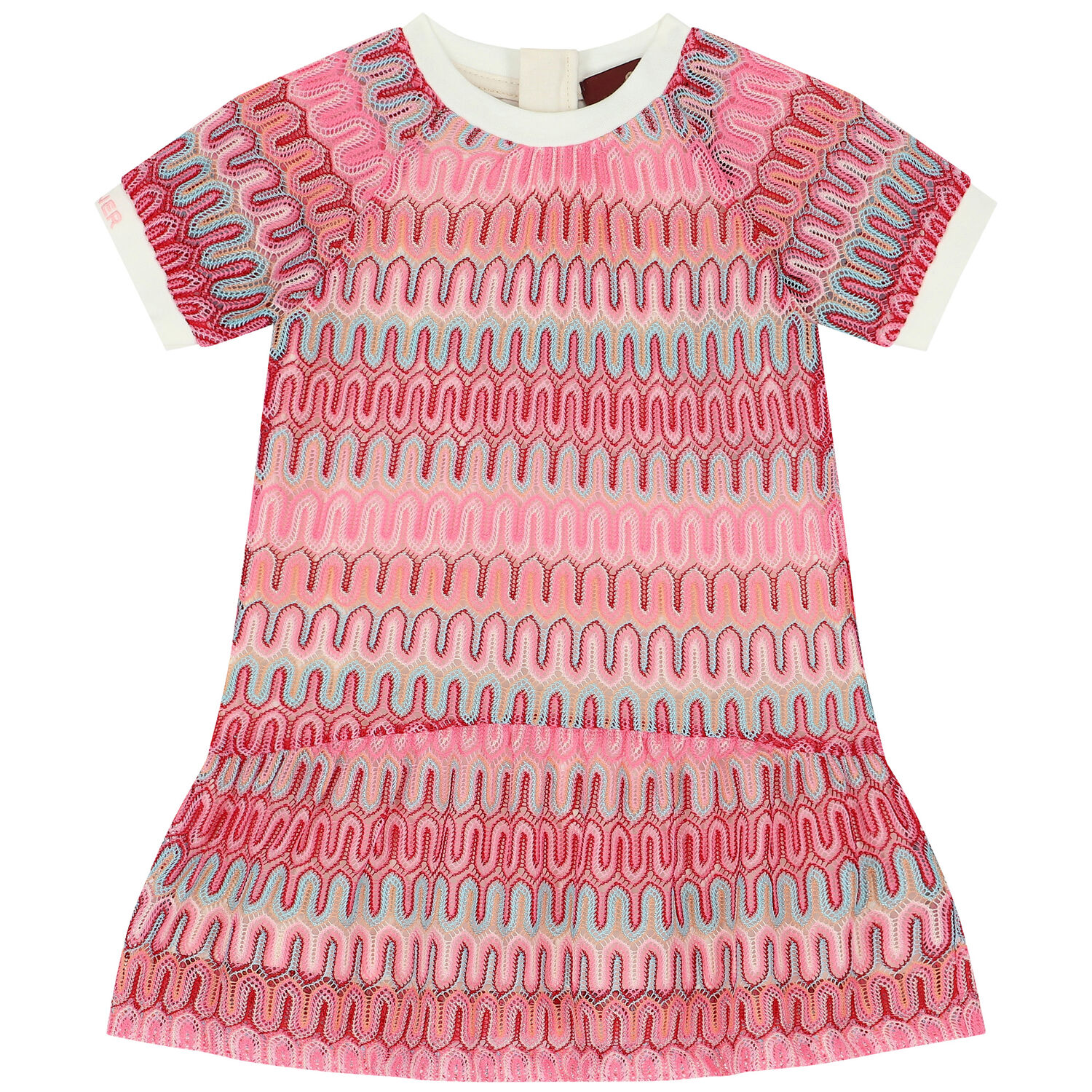 فستان دانتيل كروشيه باللون الوردي, 1, hi-res