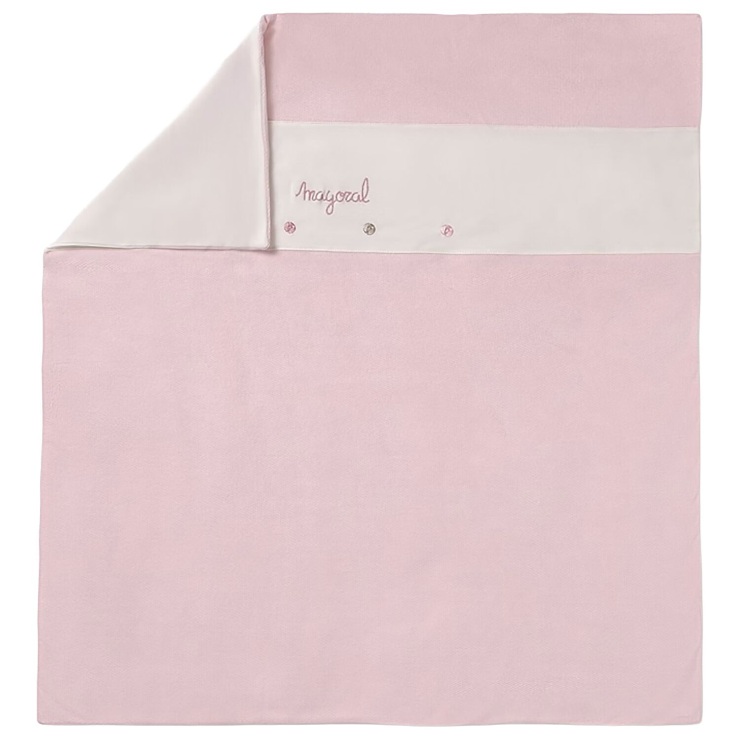 Baby Girls Pink Logo Blanket  , 1, hi-res