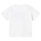 Younger Boys White Logo T-Shirt, 1, hi-res