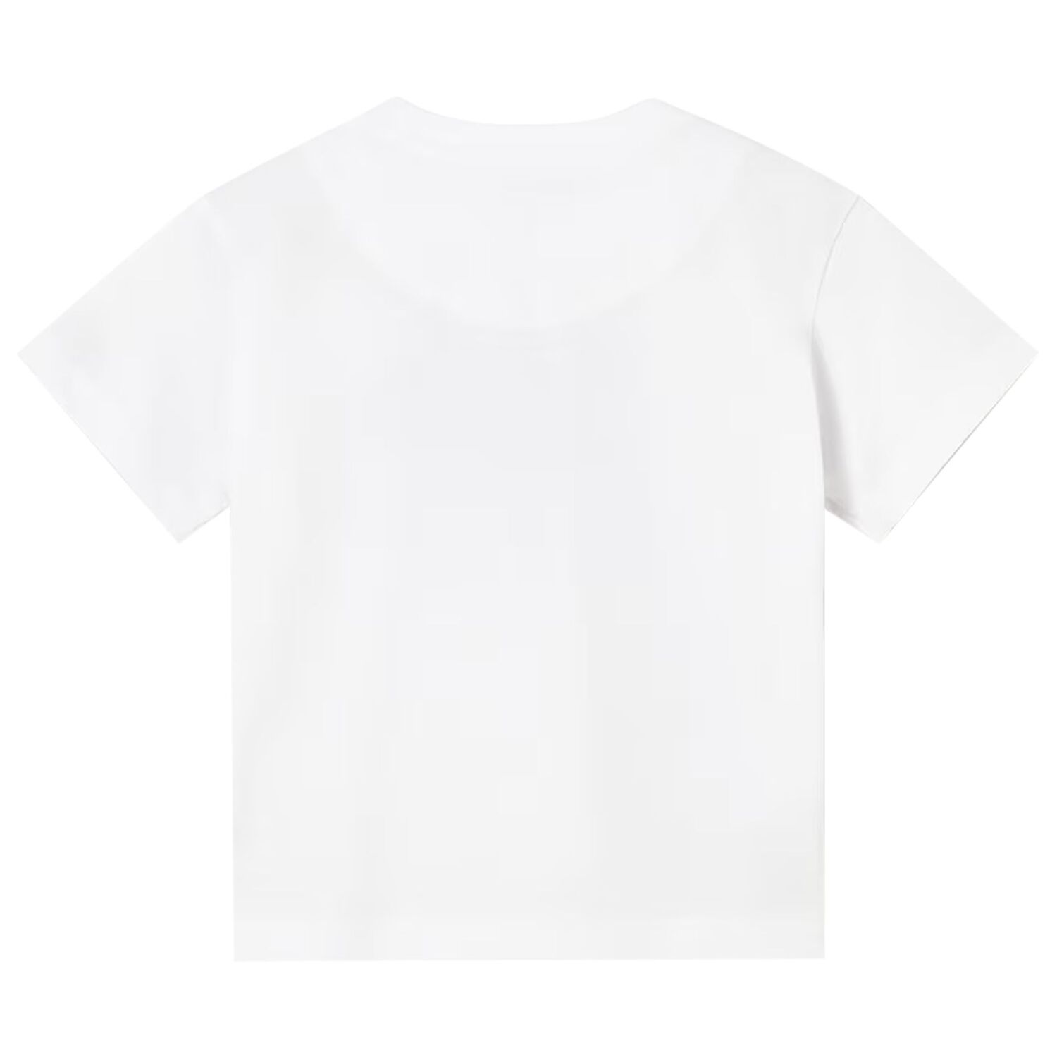 Younger Boys White Logo T-Shirt, 1, hi-res