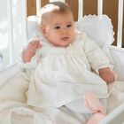Baby Girls Ivory & Pink Dress, 1, hi-res