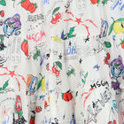 Girls White Logo Skirt, 1, hi-res