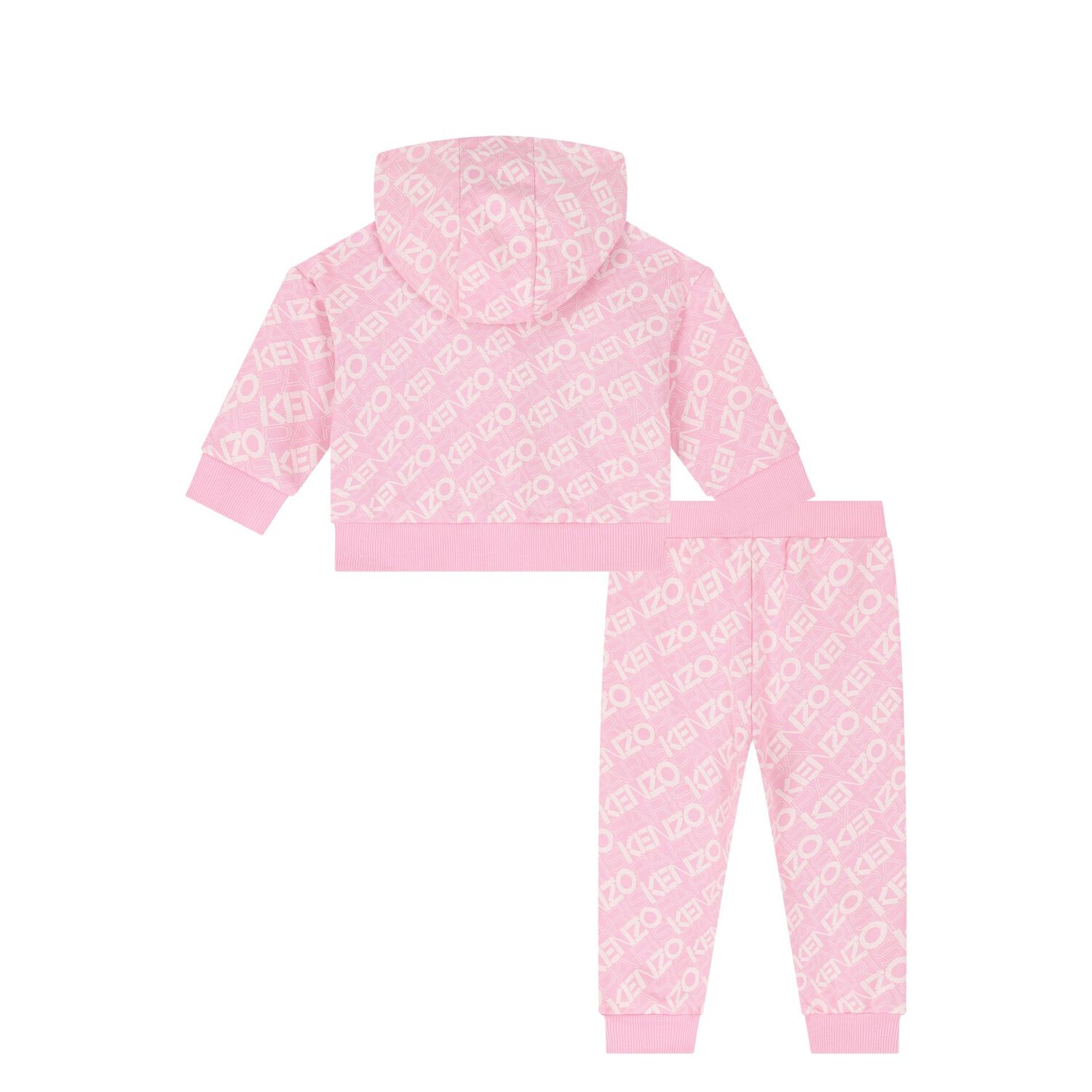 Younger Girls Pink Logo Tracksuit, 1, hi-res image number null