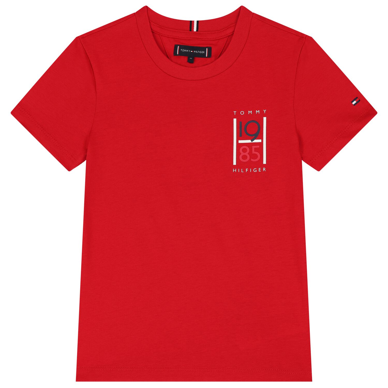 Boys Red Cotton Graphic T-Shirt, 2, hi-res