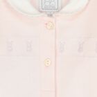 طقم ملابس أطفال على شكل أرنب وردي للبنات, 1, hi-res