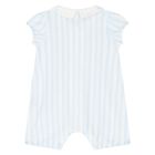 Blue & White Baby Romper, 1, hi-res