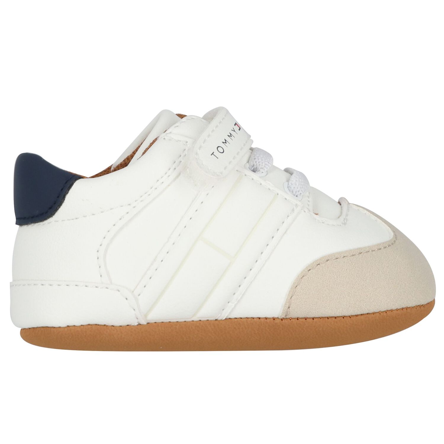 Baby Boys Ivory Logo Pre Walker Shoes, 1, hi-res